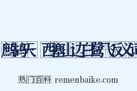 鹧鸪天·西塞山边白鹭飞反义词是什么意思的图片